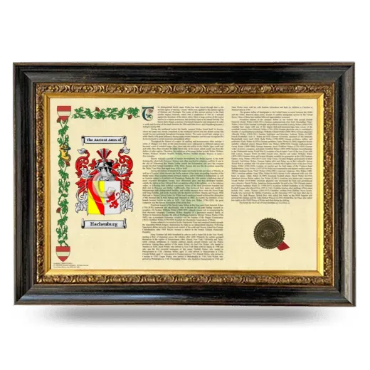 Hachenburg Armorial Landscape Framed - Heirloom