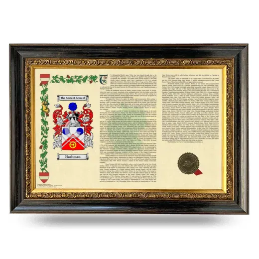 Hachman Armorial Landscape Framed - Heirloom