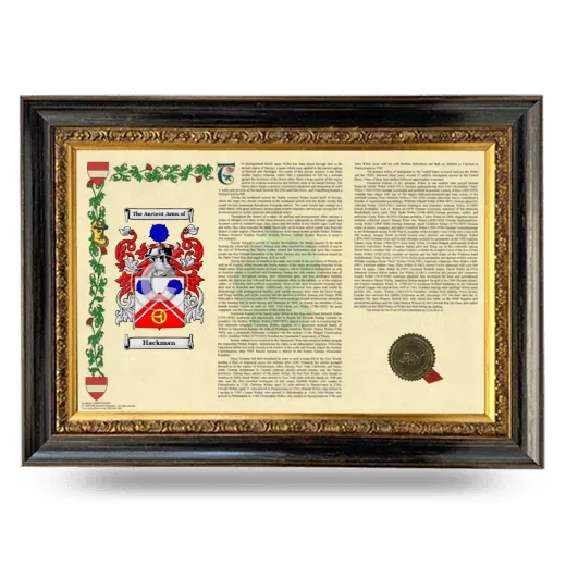 Hackman Armorial Landscape Framed - Heirloom