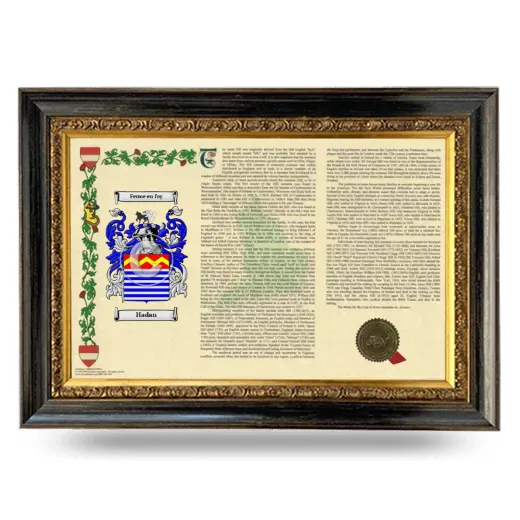 Hadan Armorial Landscape Framed - Heirloom