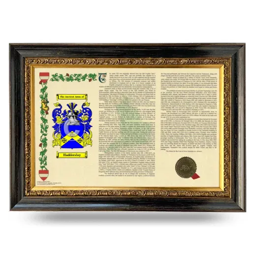 Hadderslay Armorial Landscape Framed - Heirloom