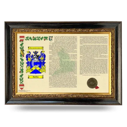 Hadilsy Armorial Landscape Framed - Heirloom