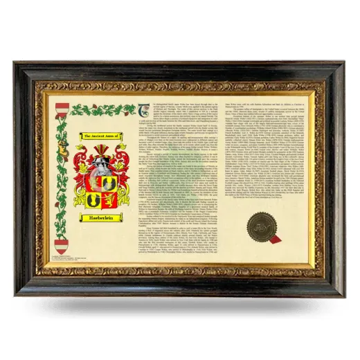 Haeberlein Armorial Landscape Framed - Heirloom