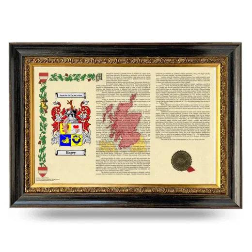 Hagey Armorial Landscape Framed - Heirloom