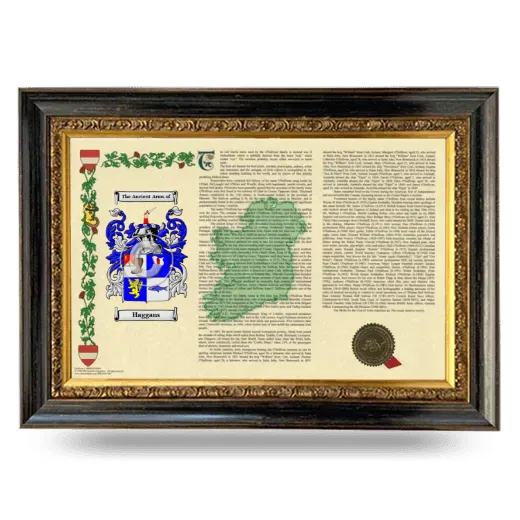Haggans Armorial Landscape Framed - Heirloom