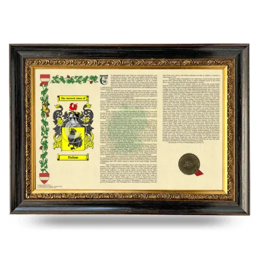 Hahne Armorial Landscape Framed - Heirloom