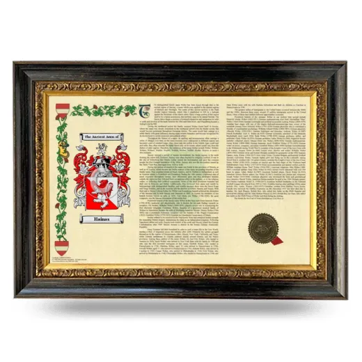 Hainas Armorial Landscape Framed - Heirloom