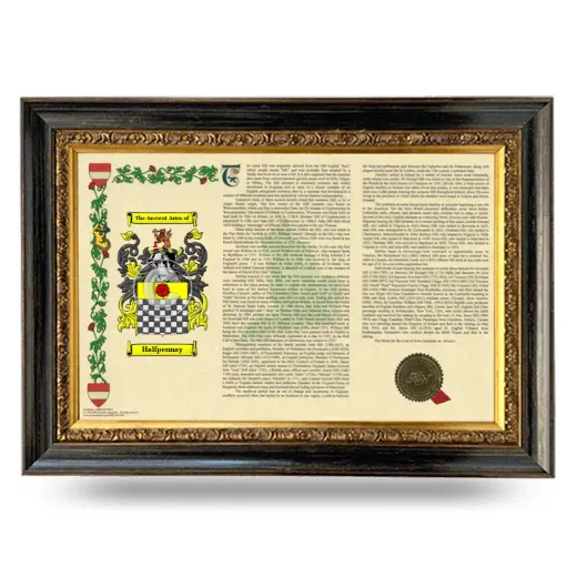 Halfpennay Armorial Landscape Framed - Heirloom
