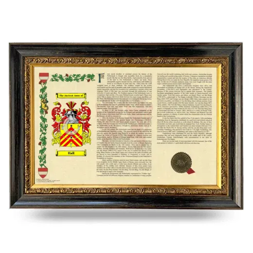 Hall Armorial Landscape Framed - Heirloom