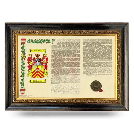 Hallerstein Armorial Landscape Framed - Heirloom