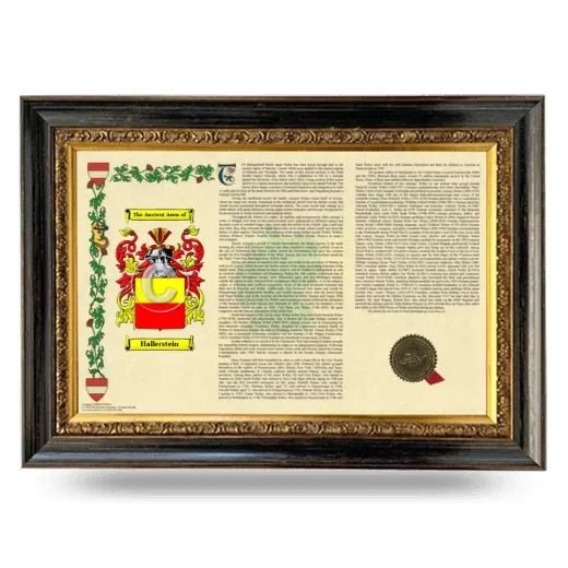 Hallerstein Armorial Landscape Framed - Heirloom