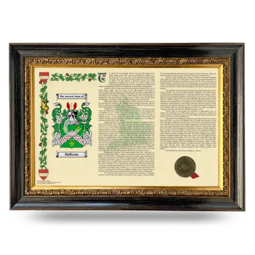 Hallman Armorial Landscape Framed - Heirloom