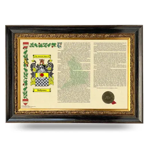 Hallpenay Armorial Landscape Framed - Heirloom