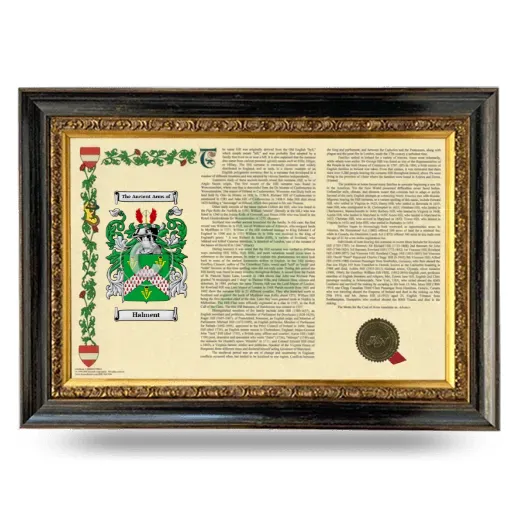 Halment Armorial Landscape Framed - Heirloom