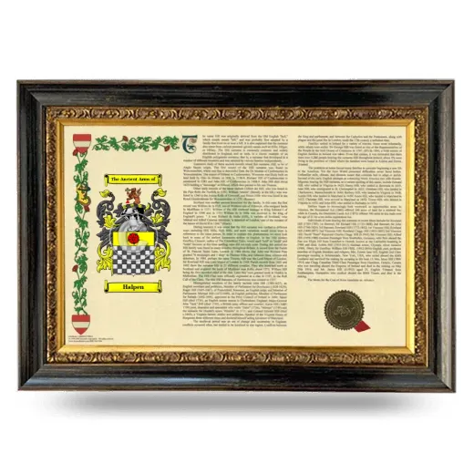Halpen Armorial Landscape Framed - Heirloom
