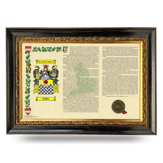 Halpin Armorial Landscape Framed - Heirloom