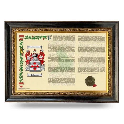 Halstoom Armorial Landscape Framed - Heirloom