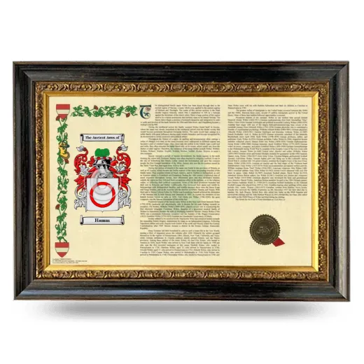 Hamm Armorial Landscape Framed - Heirloom