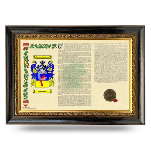 Hammann Armorial Landscape Framed - Heirloom