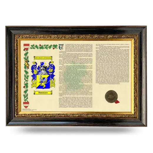 Hammare Armorial Landscape Framed - Heirloom