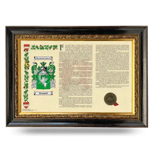 Hammell Armorial Landscape Framed - Heirloom