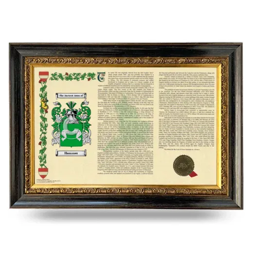 Hammer Armorial Landscape Framed - Heirloom