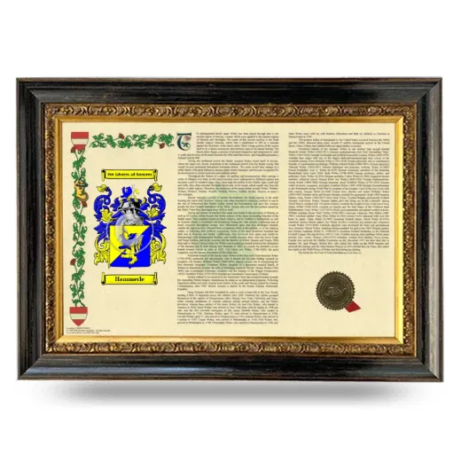 Hammerle Armorial Landscape Framed - Heirloom