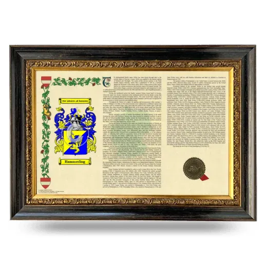 Hammerling Armorial Landscape Framed - Heirloom
