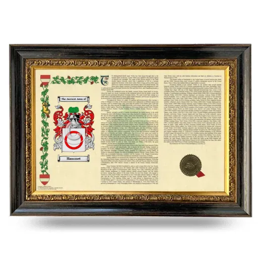 Hammet Armorial Landscape Framed - Heirloom