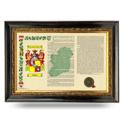 Hanen Armorial Landscape Framed - Heirloom