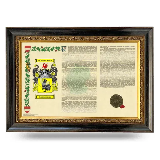 Hannemann Armorial Landscape Framed - Heirloom