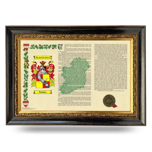 Hannon Armorial Landscape Framed - Heirloom