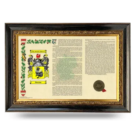 Hannur Armorial Landscape Framed - Heirloom