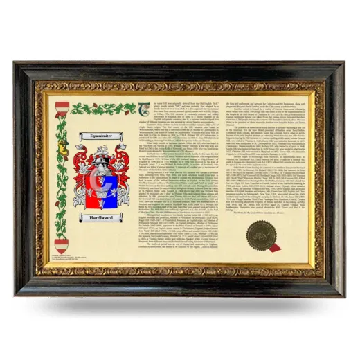 Hardboord Armorial Landscape Framed - Heirloom