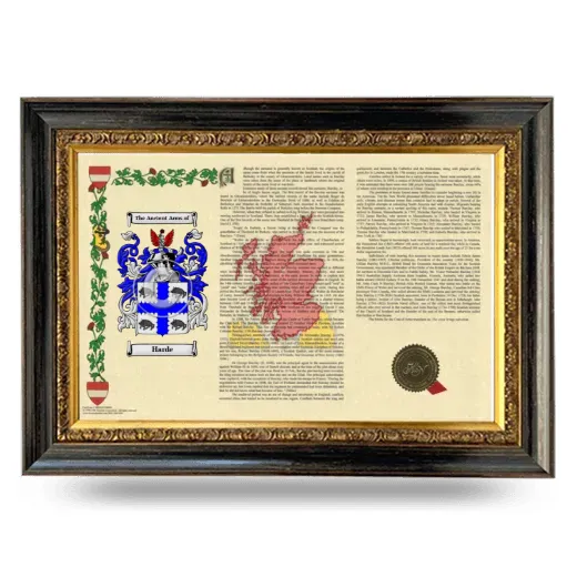 Harde Armorial Landscape Framed - Heirloom