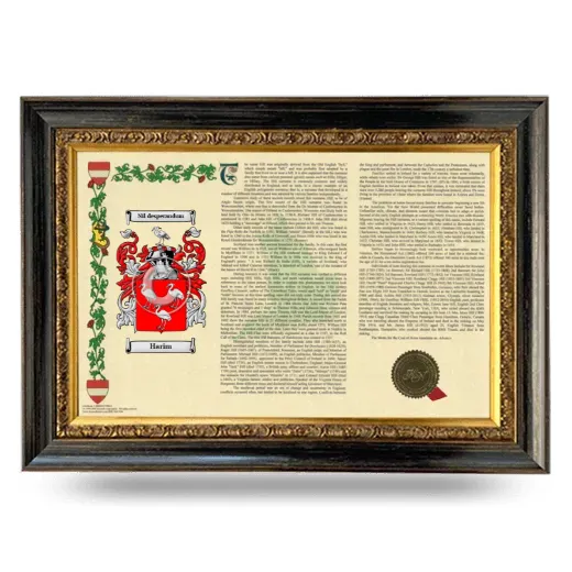 Harim Armorial Landscape Framed - Heirloom
