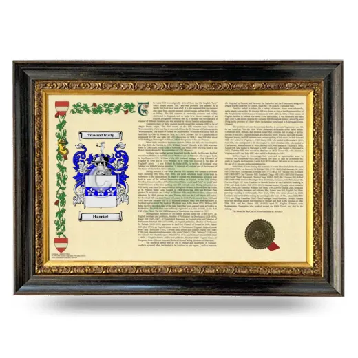 Harriet Armorial Landscape Framed - Heirloom