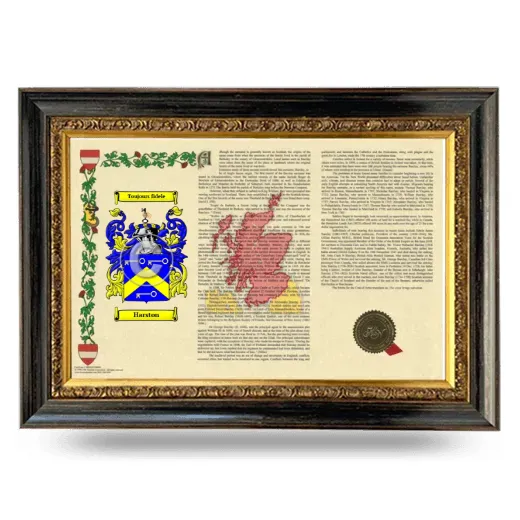 Harston Armorial Landscape Framed - Heirloom