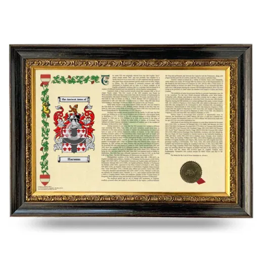 Harsum Armorial Landscape Framed - Heirloom