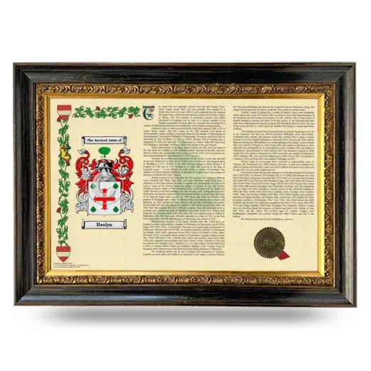 Haslyn Armorial Landscape Framed - Heirloom