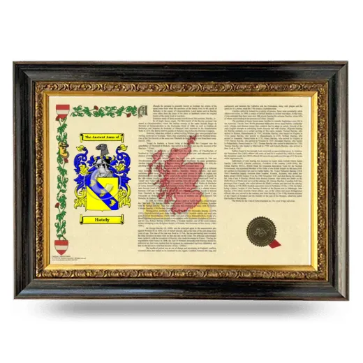 Hately Armorial Landscape Framed - Heirloom