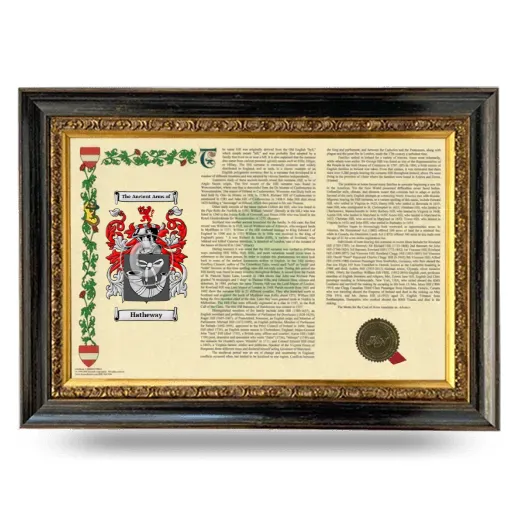 Hatheway Armorial Landscape Framed - Heirloom