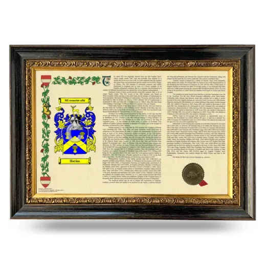 Hatim Armorial Landscape Framed - Heirloom