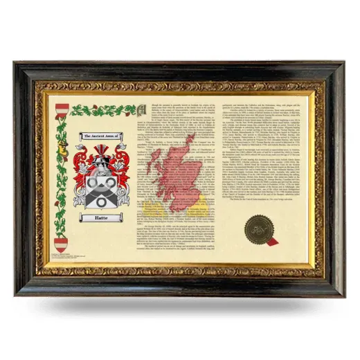 Hatte Armorial Landscape Framed - Heirloom