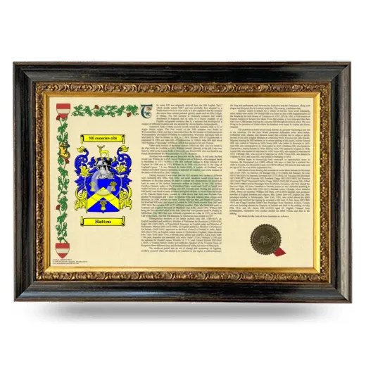 Hatten Armorial Landscape Framed - Heirloom