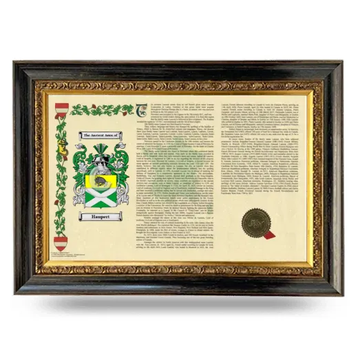 Haupert Armorial Landscape Framed - Heirloom