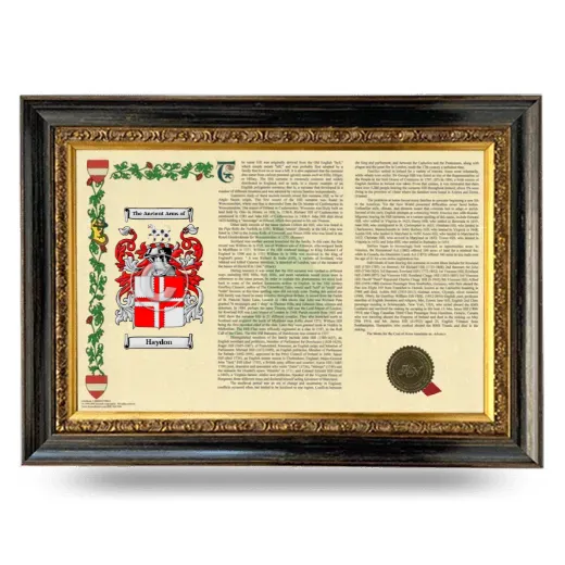 Haydon Armorial Landscape Framed - Heirloom