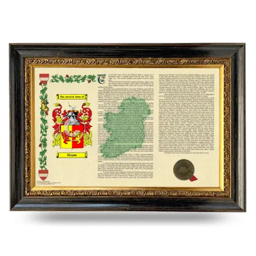 Hayne Armorial Landscape Framed - Heirloom