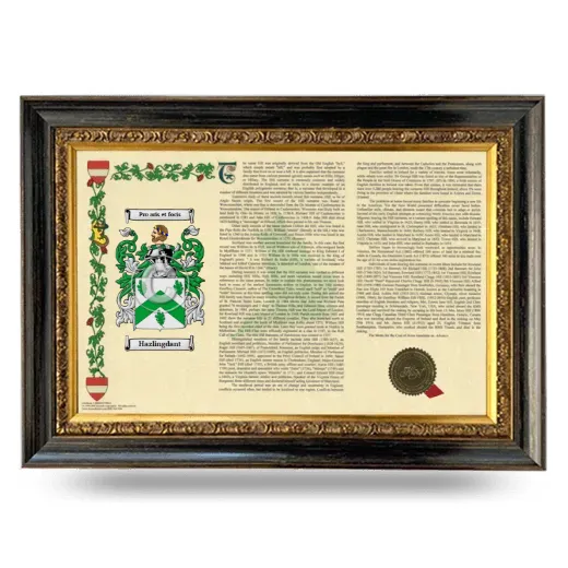 Hazlingdant Armorial Landscape Framed - Heirloom