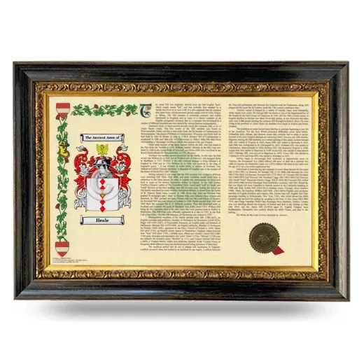 Heale Armorial Landscape Framed - Heirloom